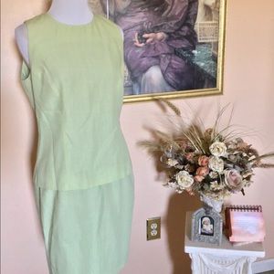 Linen based skirt suit set